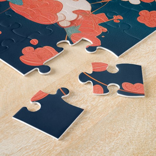 Maneki-Neko, Japanischer Lucky Cat Puzzle (Seite)