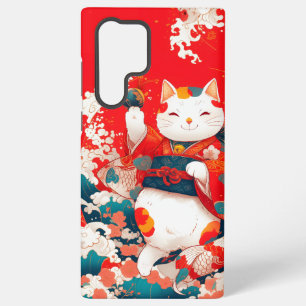 Maneki-Neko, Japanischer Lucky Cat Samsung Galaxy Hülle