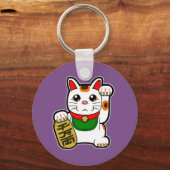 Maneki Neko: Japanischer Lucky Cat Schlüsselanhäng Schlüsselanhänger (Rückseite)