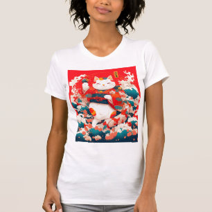 Maneki-Neko, Japanischer Lucky Cat T-Shirt