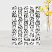 Maneki Neko Karte (Gelbe Blume)