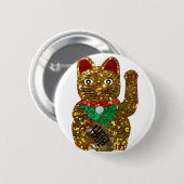 Maneki-Neko-Katze Button (Vorne & Hinten)