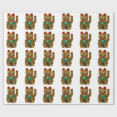 Maneki-Neko-Katze Geschenkpapier (Flach)