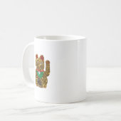 Maneki-Neko-Katze Kaffeetasse (Vorderseite Links)