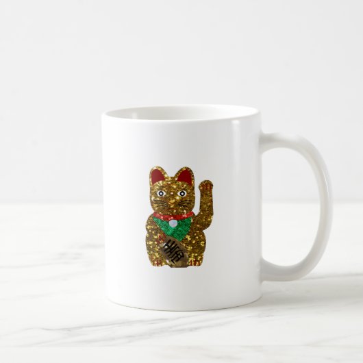 Maneki-Neko-Katze Kaffeetasse (Rechts)