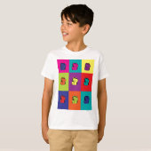 Maneki Neko Kitty Pop Art T-Shirt (Vorne ganz)