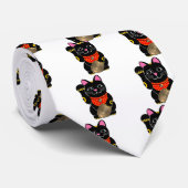 Maneki Neko Krawatte (Gerollt)