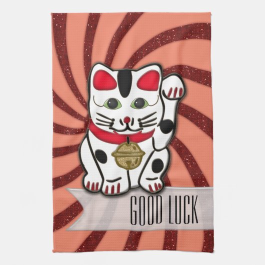 Maneki Neko Küchentuch (Vertikal)