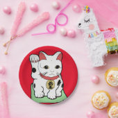 Maneki-Neko /Lucky Cat Emoji Pappteller (Party)