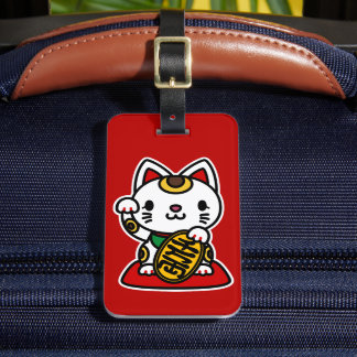 Maneki Neko (Lucky Cat) Gepäckanhänger