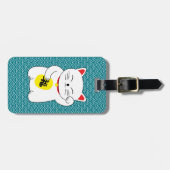 Maneki Neko Lucky Cat Gepäckanhänger (Vorderseite horizontal)
