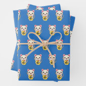 Maneki Neko - Lucky Cat Geschenkpapier Set (Beispiel)