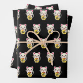 Maneki Neko - Lucky Cat Geschenkpapier Set (Beispiel)
