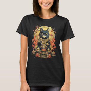 Maneki Neko Lucky Cat Japanische Kunst Grafik T-Sh T-Shirt