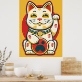 Maneki Neko - Lucky Cat Poster (Küche)