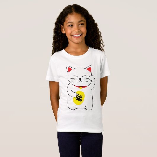 Maneki Neko Lucky Cat T-Shirt (Vorne ganz)