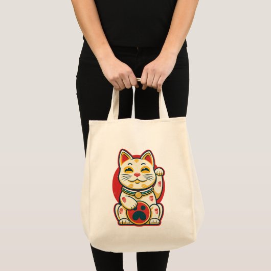 Maneki Neko - Lucky Cat Tragetasche (Vorderseite (Produkt))