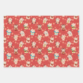 Maneki Neko Lucky Cats Geschenkpapier-Set Geschenkpapier Set (Vorderseite 2)