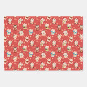 Maneki Neko Lucky Cats Geschenkpapier-Set Geschenkpapier Set (Vorderseite)