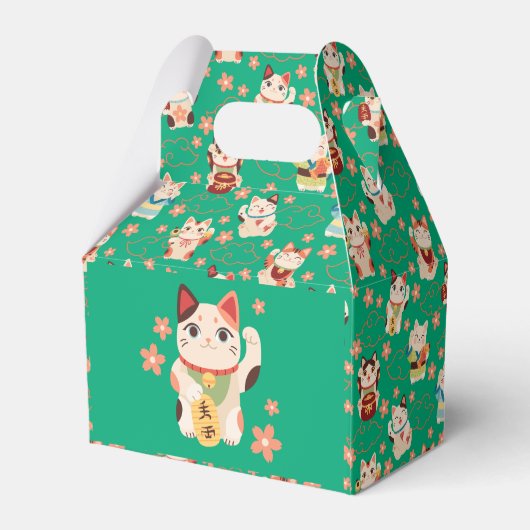 Maneki Neko Lucky Cats Geschenkschachtel (Rückseite)