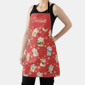 Maneki Neko Lucky Cats Personalisiert Schürze (InSitu)