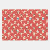 Maneki Neko Lucky Cats Wrapping Paper Set Geschenkpapier Set (Vorderseite)