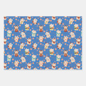 Maneki Neko Lucky Cats Wrapping Paper Set Geschenkpapier Set (Vorderseite 2)