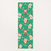 Maneki Neko Lucky Cats Yogamatte (Vorderseite)