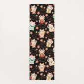 Maneki Neko Lucky Cats Yogamatte (Rückseite)