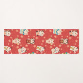 Maneki Neko Lucky Cats Yogamatte (Vorderseite (Horizontal))