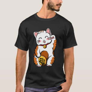 Maneki Neko Lucky Fortune Chinese Cat T-Shirt