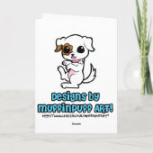 Maneki Neko Lucky Katzenvorlage Karte (Rückseite)