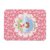 Maneki Neko Lucky Luna Flexibles Foto Magnet (Horizontal)