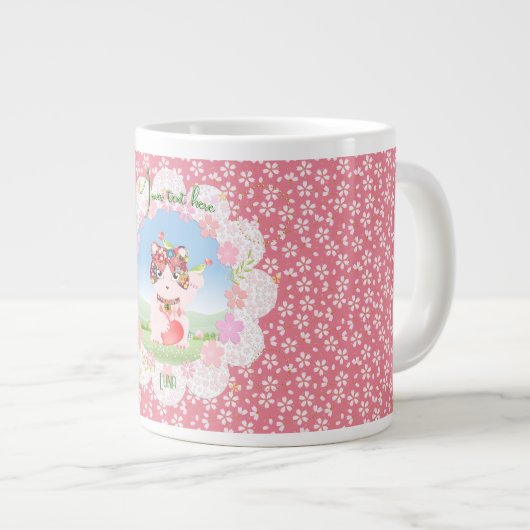 Maneki Neko Lucky Luna Jumbo-Tasse (Vorderseite Rechts)