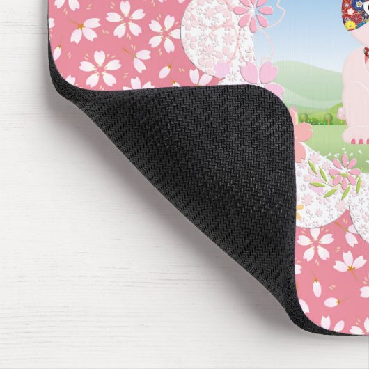 Maneki Neko Lucky Luna Mousepad (Ecke)