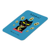 Maneki Neko Lucky Poilue flexibel Magnet (Linke Seite)