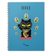 Maneki Neko Lucky Poilue Foto Notizblock (Vorderseite)