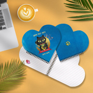 Maneki Neko Lucky Poilue Heart geformt Notizblock