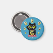 Maneki Neko Lucky Poilue Magnet (Vorderseite/Rückseite)