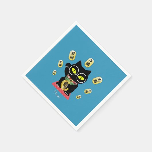 Maneki Neko Lucky Poilue Paper Serviette (Ecke)