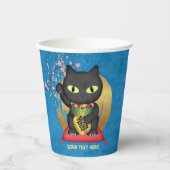 Maneki Neko Lucky Poilue Pappbecher (Vorderseite)