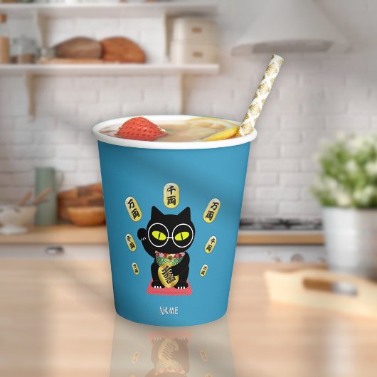 Maneki Neko Lucky Poilue Pappbecher