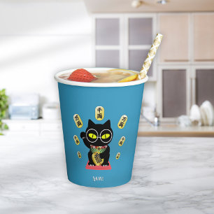Maneki Neko Lucky Poilue Pappbecher
