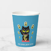 Maneki Neko Lucky Poilue Pappbecher (Rückseite)