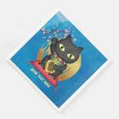 Maneki Neko Lucky Poilue Serviette (Ecke)