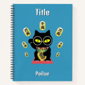 Maneki Neko Lucky Poilue Spiral Notizblock (Vorderseite)