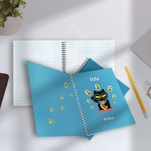 Maneki Neko Lucky Poilue Spiral Notizblock