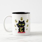 Maneki Neko Lucky Poilue Zweifarbige Tasse (Links)