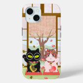 Maneki Neko Lucky Poiluna Case-Mate iPhone Case (Rückseite)