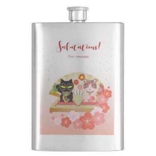 Maneki Neko Lucky Poiluna Classic Flachmann